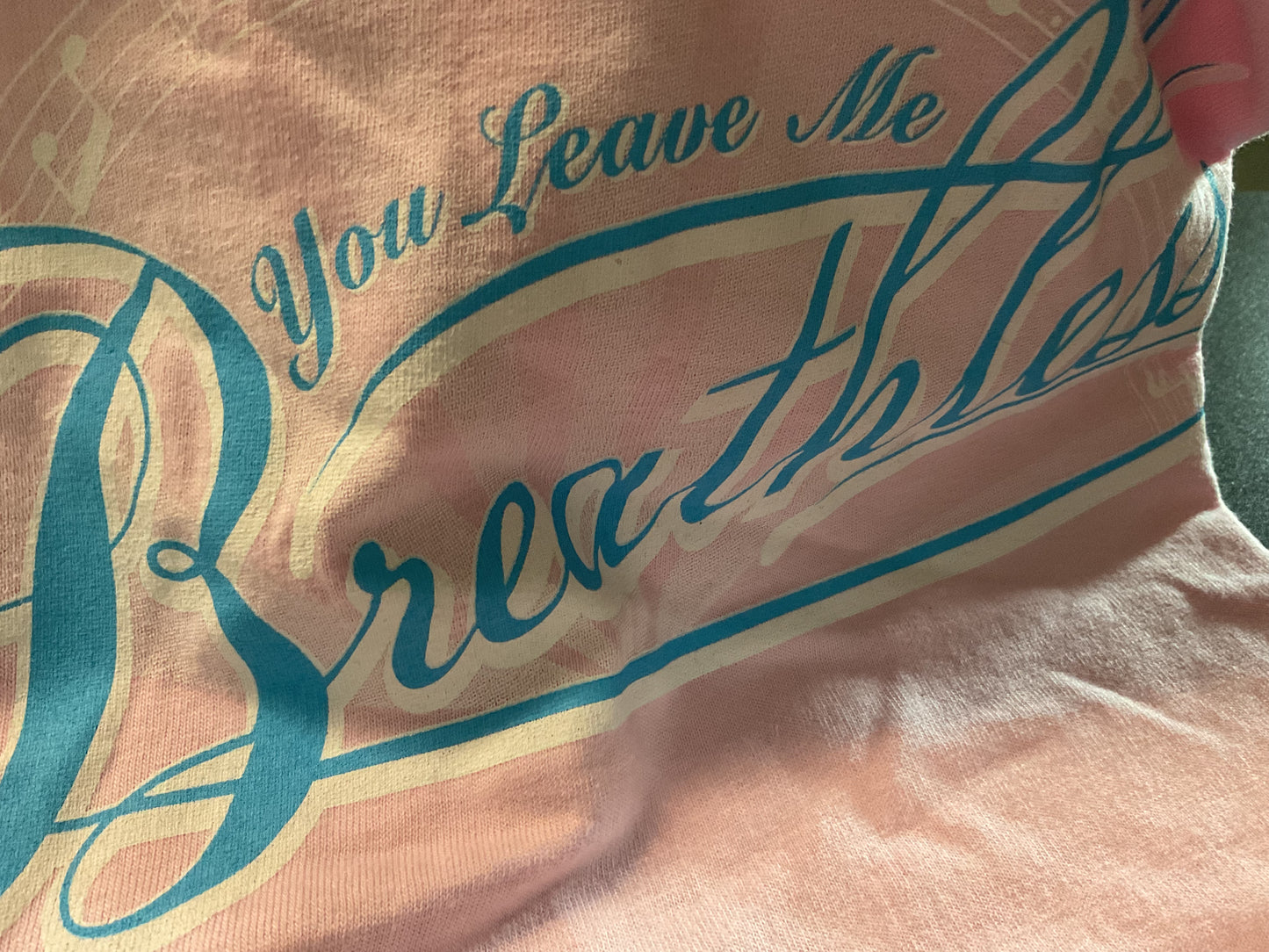 Pink breathless T shirt